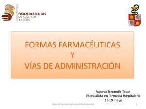 3 Formas Farmacéuticas Y Vías De Administración