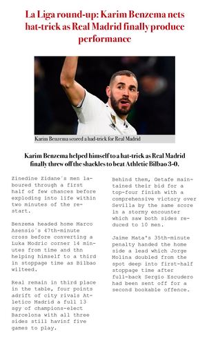 Noticias Deporte Ingles