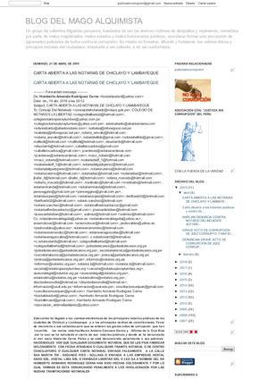 Carta Abierta A Las Notarias De Chiclayo Y Lambayeque