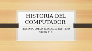Historia Del Computador