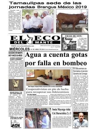 Miercoles 24 Abril 19