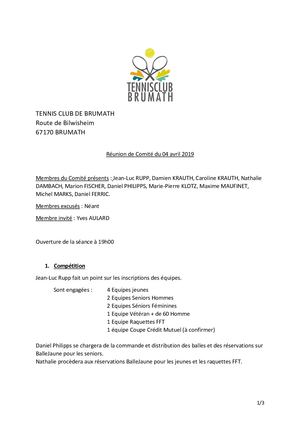 2019 04 04 Cr Réunion Comité