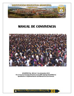 Manual De Convivencia IEM Libertad