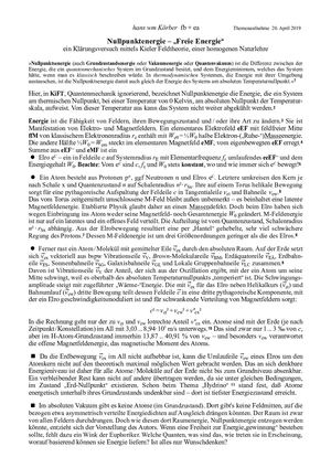 Nullpunktenergie – „Freie Energie“