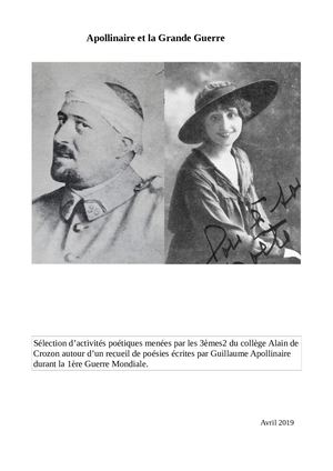 Activités poétiques des 3èmes2 autour d'un recueil de poèmes de Guillaume Apollinaire