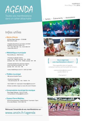Anzin'mag n°09 - Agenda