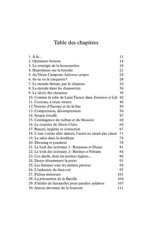 Sommaire Vestiaire