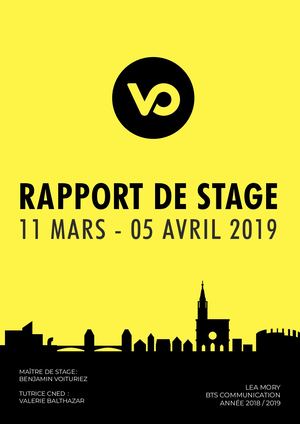 Vo Impression Rapport De Stage