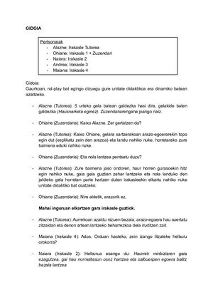 Rol-Playing-aren gidoia (MINBIZIA)