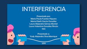 FENÓMENOS ONDULATORIOS: Interferencia