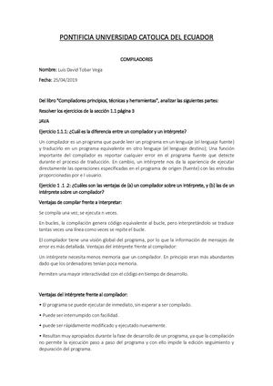 Ensamblador Luis David Tobar