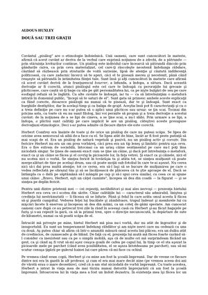 Doua Sau Trei Gratii - Aldous Huxley