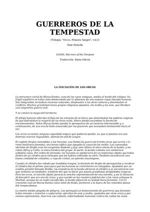 Guerreros De La Tempestad - Stan Nicholls