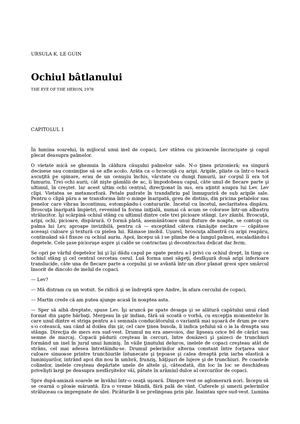 Ochiul Batlanului - Ursula K