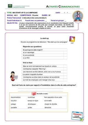 Micro Activité Communicative