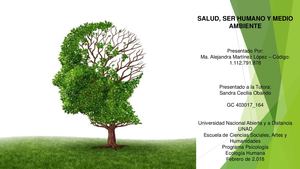Salud, Ser Humano Y Medio Ambiente