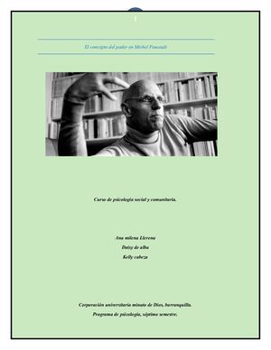 El Concepto Del Poder En Michel Foucault, Actividad 3