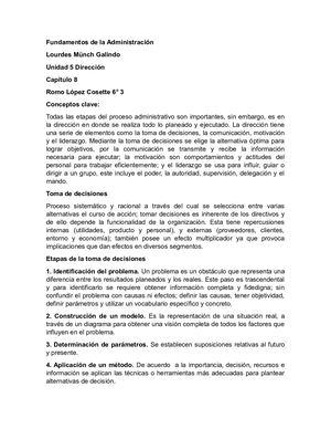 Fundamentos De La Administración