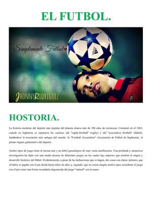 Caracterizacion El Futbol