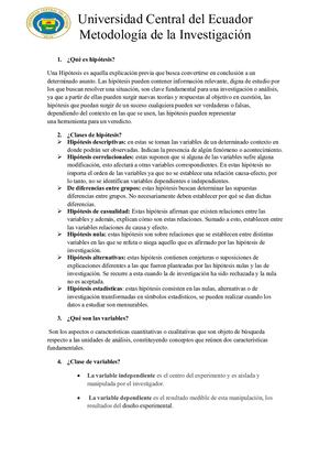 Qué Es La Hipótesis