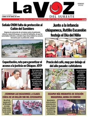 Diario La Voz del Sureste  29-04-2019