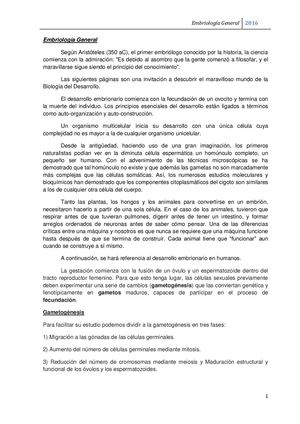 Introducción Embriología Humana