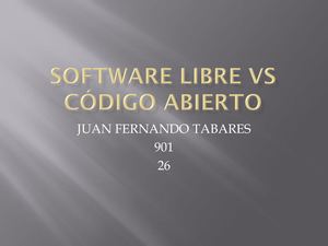 901 26 Software Libre Vs Código Abierto
