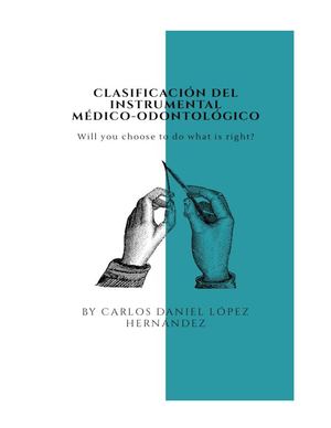 Clasificacion Del Instrumental Médico-Odontológico