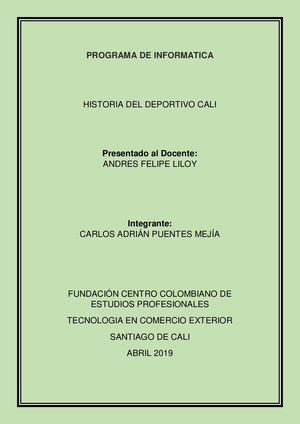 Historia Del Deportivo Cali 2