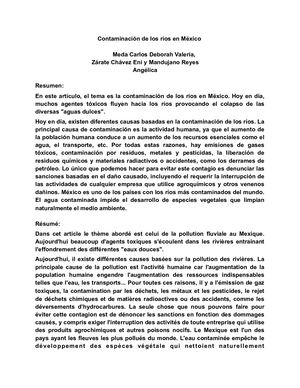 Texto 5. Contaminación de los ríos en México