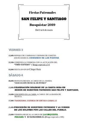 Programa de las fiestas