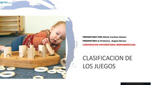 Clasificacion De Los Juegos