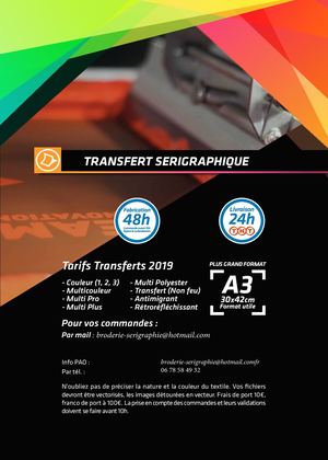 Transfert Sérigraphique