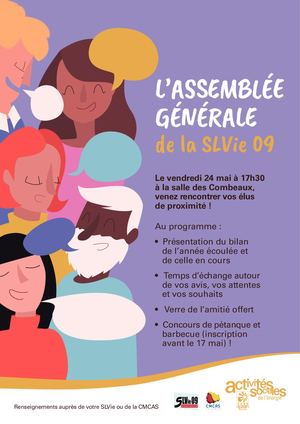 Affiche Assemblée Générale SLVie - Pour la CMCAS Valence - Février 2019