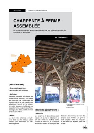 Système constructif traditionnel - Charpente assemblee
