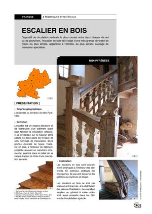 Système constructif traditionnel - Escalier Bois