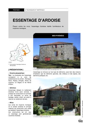 Système constructif traditionnel - Essentage Ardoise