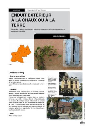 Système constructif traditionnel - Enduits Chaux Terre