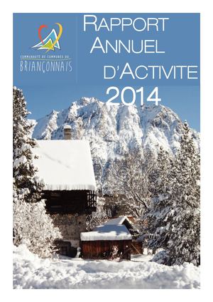2014_RAPPORT D'ACTIVITÉ_CCB