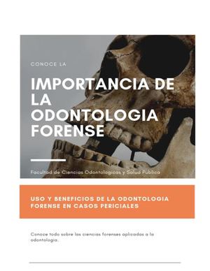 Importancia De La Odontología Forense