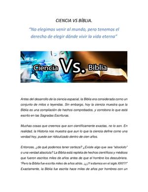 Ciencia Vs Bíblia
