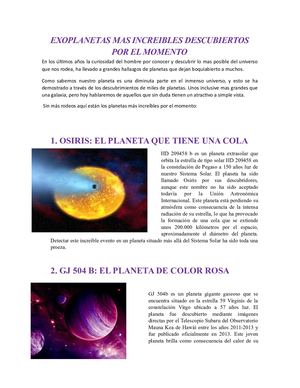 Exoplanetas Mas Increibles Descubiertos Por El Momento