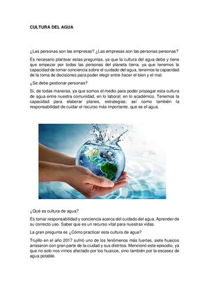 Cuidado Del Agua