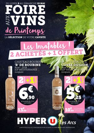 Foire aux Vins de Printemps Hyper U les Arcs