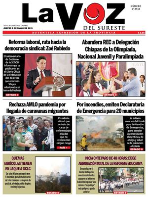 Diario La Voz del Sureste  02-05-2019