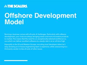 Offshore Development Model: The right solution to scale up your tech team