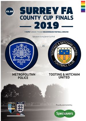 Surrey Senior Cup Final Programme