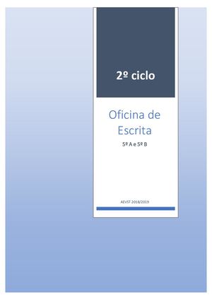 Oficina de Escrita - Compilação - 5º A e 5ºB (2º P)