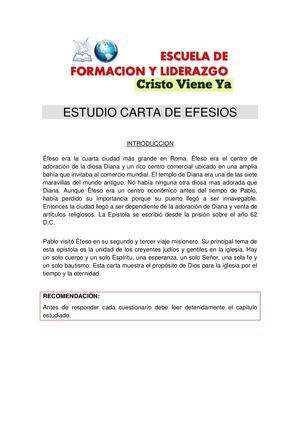 Estudio Carta De Efesios
