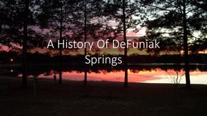 A History Of DeFuniak Springs